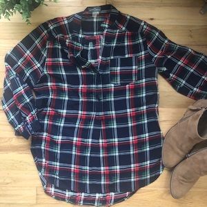 Lightweight Market & Spruce plaid popover.